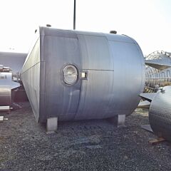 21000 liter horizontal storage tank, Aisi 304 with insulation 