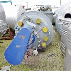 2115 Liter heiz-/kühlbarer Pfaudler Reaktor Typ E2000 (emailliert) mit Impellerrührwerk