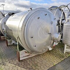 5500 Liter heiz-/kühlbarer Druckbehälter aus V4A mit Propellerrührwerk