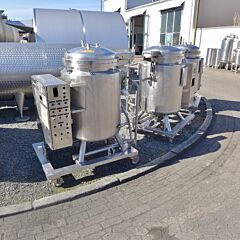 313 liter heat-/coolable pressure tank, Aisi 316