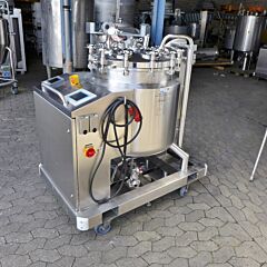 180 Liter heiz-/kühlbarer Druckbehälter aus V4A mit Magnetrührwerk