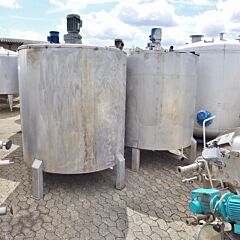 3250 Liter Rührwerksbehälter aus V4A mit Balkenrührer