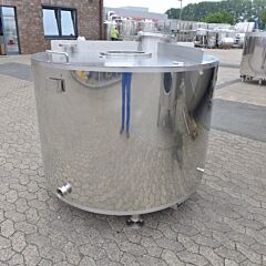 Unused 1050 liter heat-/coolable tank, Aisi 316