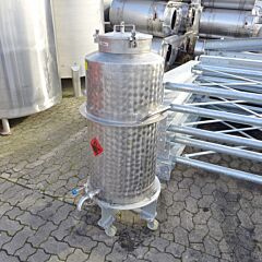 130 Liter fahrbarer Behälter aus V2A