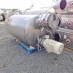 2300 Liter Rührwerksbehälter aus V2A mit Leitstrahlmischer
