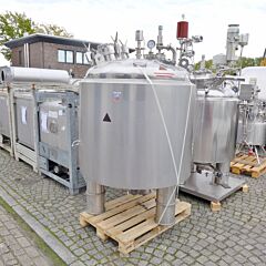 1229 Liter heiz-/kühlbarer Druckbehälter aus V4A