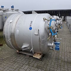 3500 liter heat-/coolable pressure vessel, AISI316