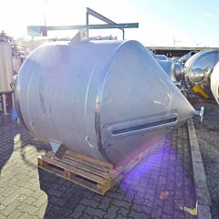 3500 Liter spitzkonischer Druckbehälter aus V4A