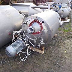 660 liter insulated pressure tank, Aisi 316 with propeller agitator