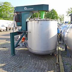3830 Liter Rührwerksbehälter aus V2A mit Dissolverrührwerk (Messerscheibe)