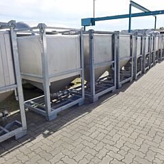 1000 Liter Konuscontainer aus V2A