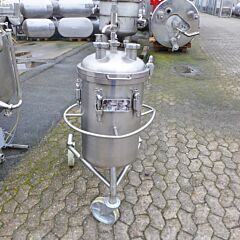 87 Liter fahrbarer Druckbehälter aus V2A