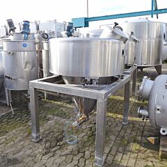 750 liter heat-/coolable tank, Aisi 316