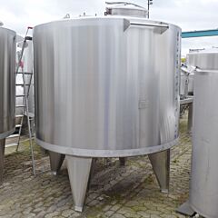 Werksneuer 5236 Liter heiz-/kühlbarer Behälter aus V4A (Typ FIT; optional mit Rührwerk)