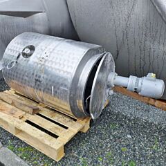 220 Liter isolierter Rührwerksbehälter aus V2A mit Balkenrührwerk