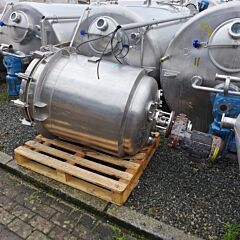 528 Liter isolierter Druckbehälter aus V2A mit Ankerrührwerk