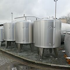 Werksneuer 3331 Liter heiz-/kühlbarer Behälter aus V4A (Typ FIT; optional mit Rührwerk)