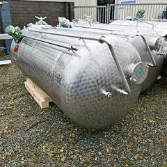 3100 Liter Behälter aus V2A mit seitlichem Propellerrührwerk