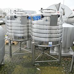1247 Liter heiz-/kühlbarer Behälter aus V2A