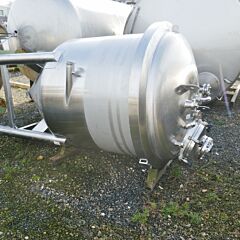 3280 Liter Druckbehälter aus V4A mit spitzkonischem Boden