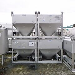2000 liter Matcon bulk container, Aisi 316