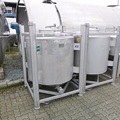 1000 liter container, Aisi 316