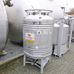 1000 liter pressure container, Aisi 316