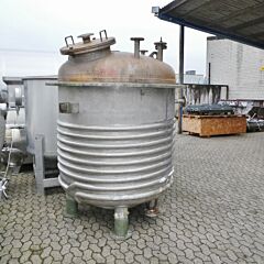 2500 liter heat-/coolable pressure tank, Aisi 316