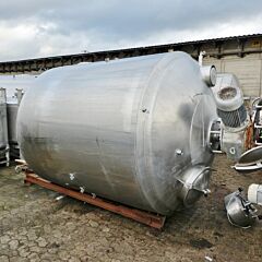 5000 Liter heiz-/kühlbarer Behälter aus V2A