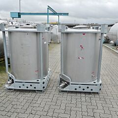 1070 liter heat-/coolable container, Aisi 316