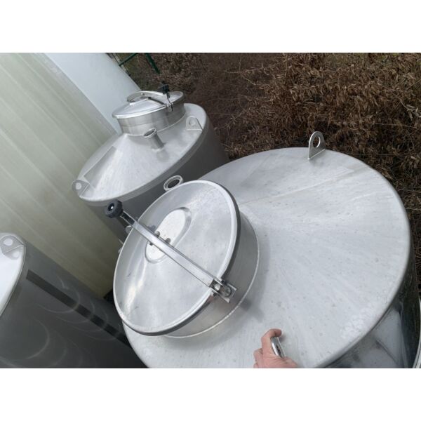 Ungebrauchter 1000 Liter temperierbarer Lagertank aus V4A