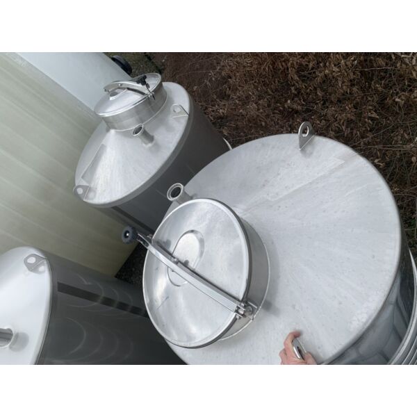 Ungebrauchter 1000 Liter temperierbarer Lagertank aus V4A