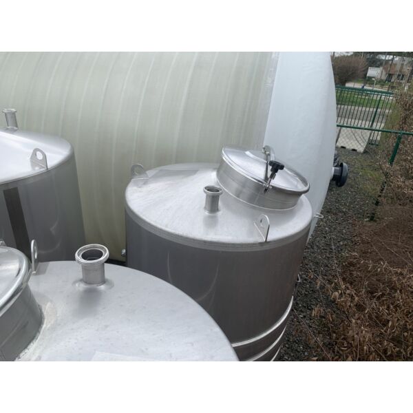 Ungebrauchter 1000 Liter temperierbarer Lagertank aus V4A