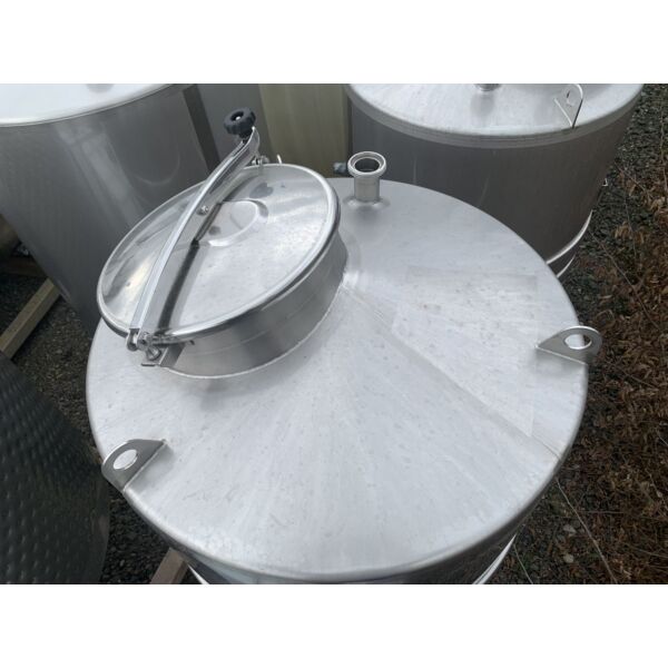 Ungebrauchter 1000 Liter temperierbarer Lagertank aus V4A
