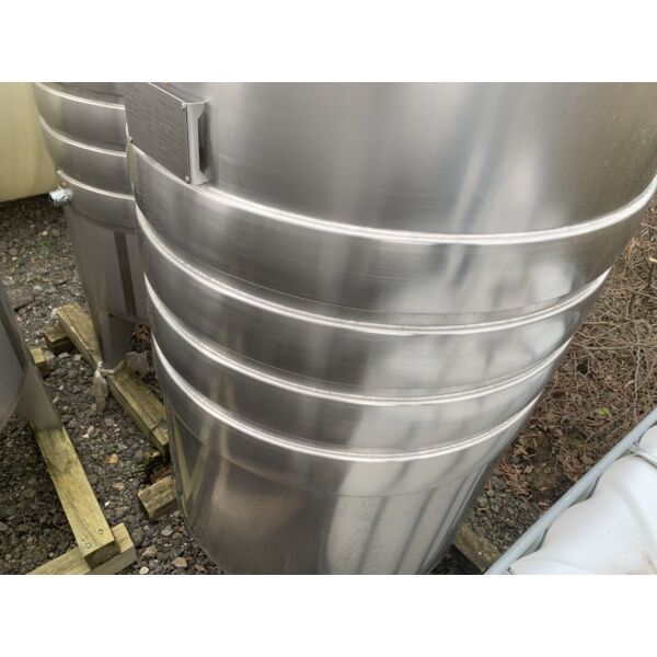 Ungebrauchter 1000 Liter temperierbarer Lagertank aus V4A