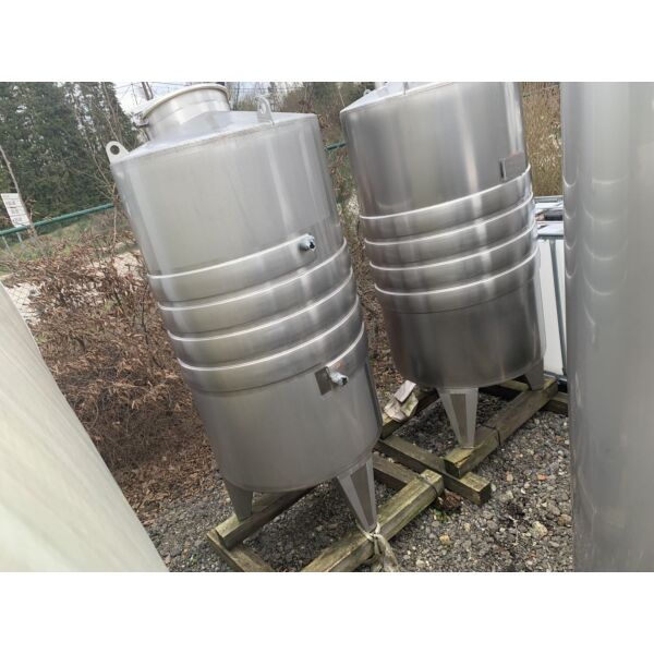 Ungebrauchter 1000 Liter temperierbarer Lagertank aus V4A