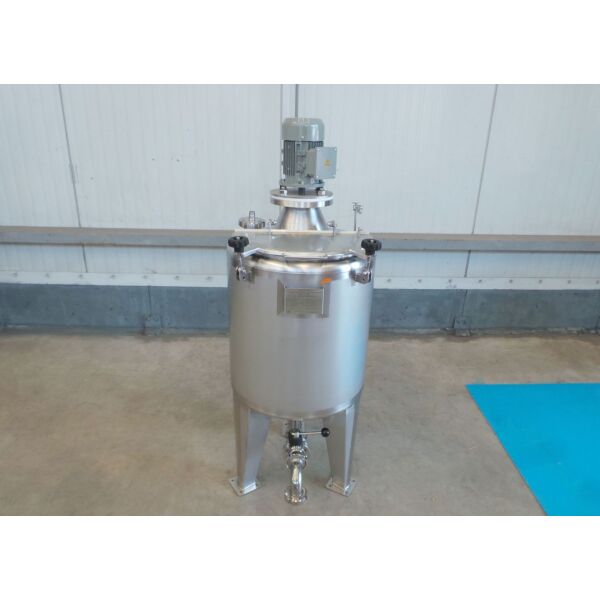Serbatoio da 150 litri nuovo di fabbrica in acciaio inox 316 (agitatore disponibile con sovrapprezzo)