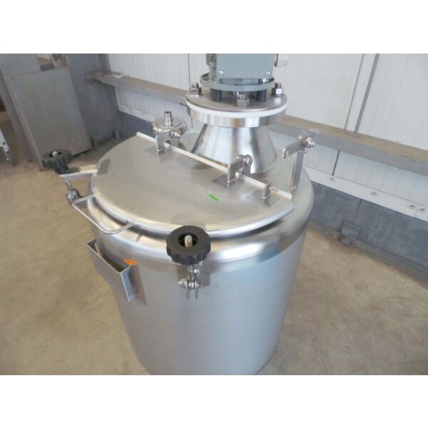 Serbatoio da 150 litri nuovo di fabbrica in acciaio inox 316 (agitatore disponibile con sovrapprezzo)