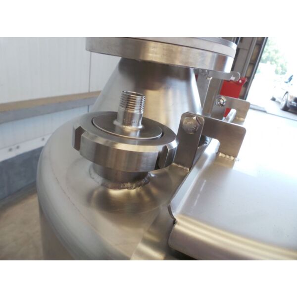 Serbatoio da 150 litri nuovo di fabbrica in acciaio inox 316 (agitatore disponibile con sovrapprezzo)