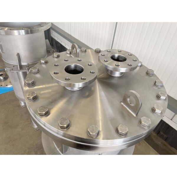 Serbatoio a pressione da 150 litri in acciaio inox 316, non utilizzato