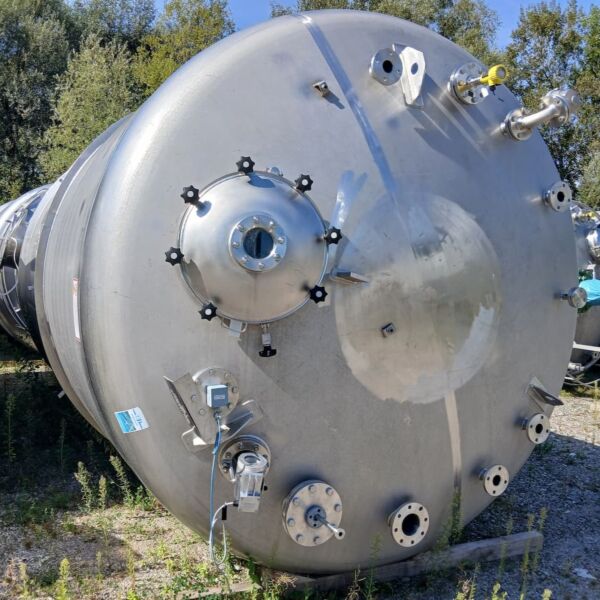 Serbatoio di stoccaggio da 48100 litri in acciaio inox 316