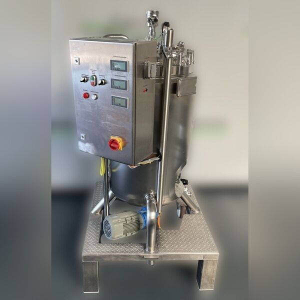 Serbatoio a pressione riscaldabile/raffreddabile da 100 litri in acciaio inox 304 con agitatore magnetico