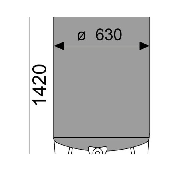 Depósito nuevo de 300 litros en acero inoxidable 304