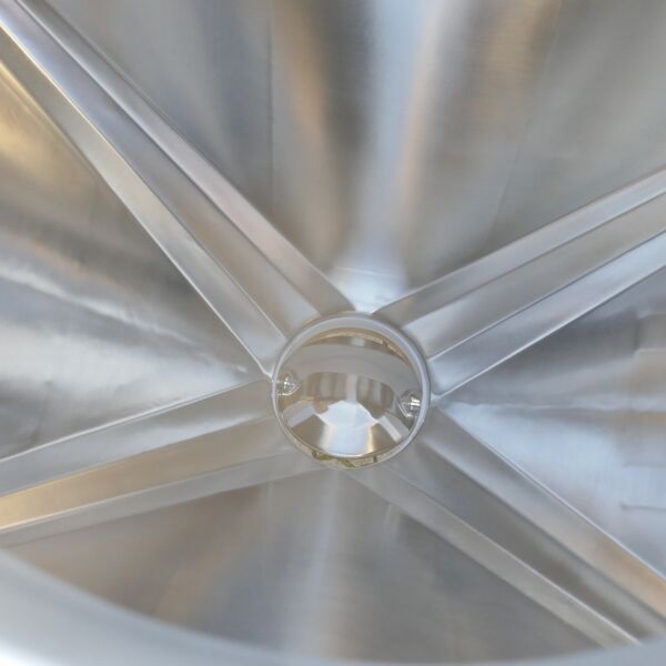 630 liter mobile cone container, Aisi 316