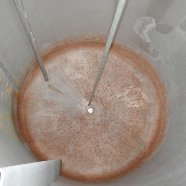 1813 liter pressure vessel, Aisi 316 with agitator flange
