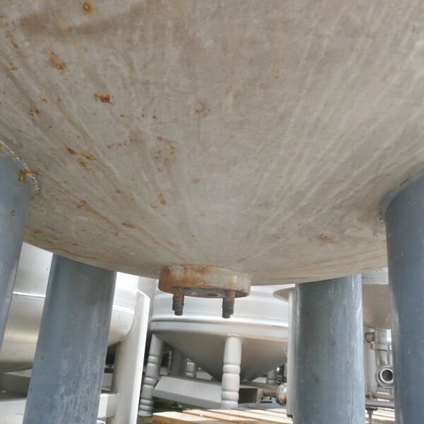 1813 liter pressure vessel, Aisi 316 with agitator flange