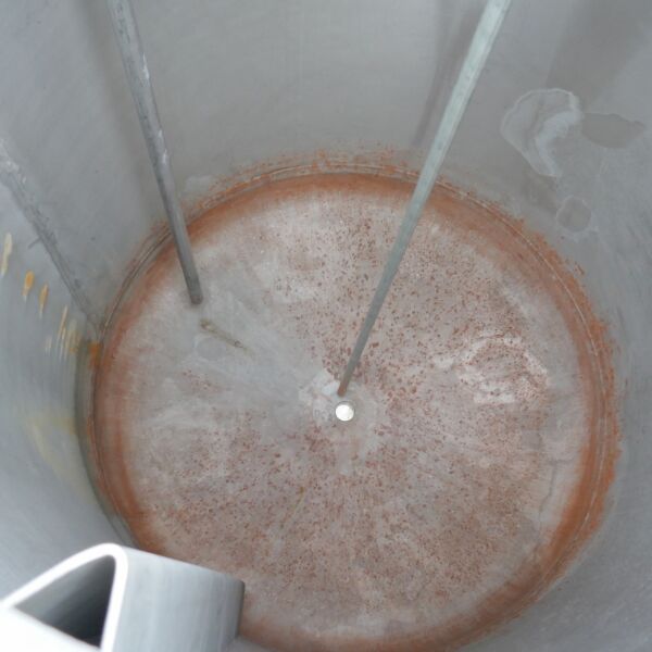 1813 liter pressure vessel, Aisi 316 with agitator flange