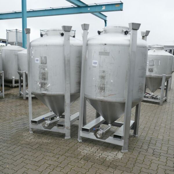 1200 Liter Konuscontainer aus V4A