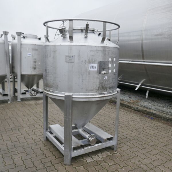 1150 Liter Konuscontainer aus V4A