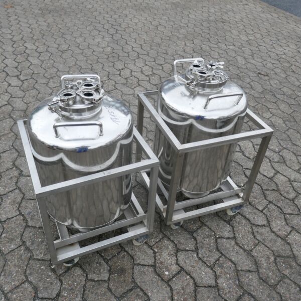 Serbatoio mobile da 60 litri in acciaio inox 316